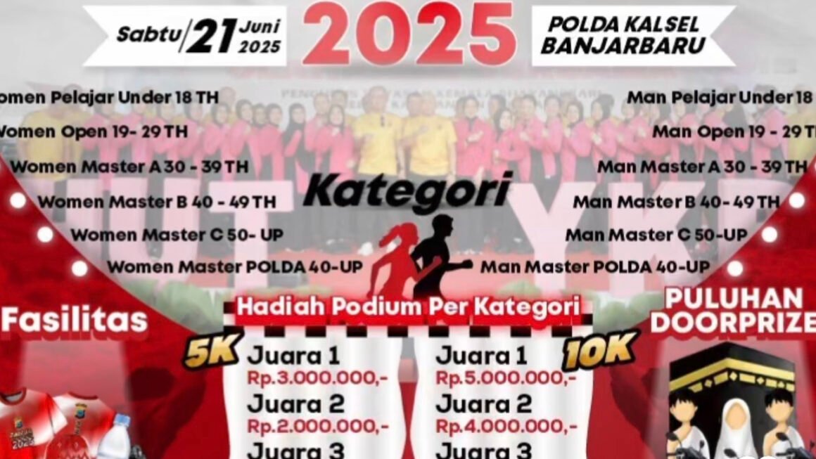 Banua Bhayangkara Run 2025 Hadirkan Beragam Kategori dan Hadiah Menggiurkan