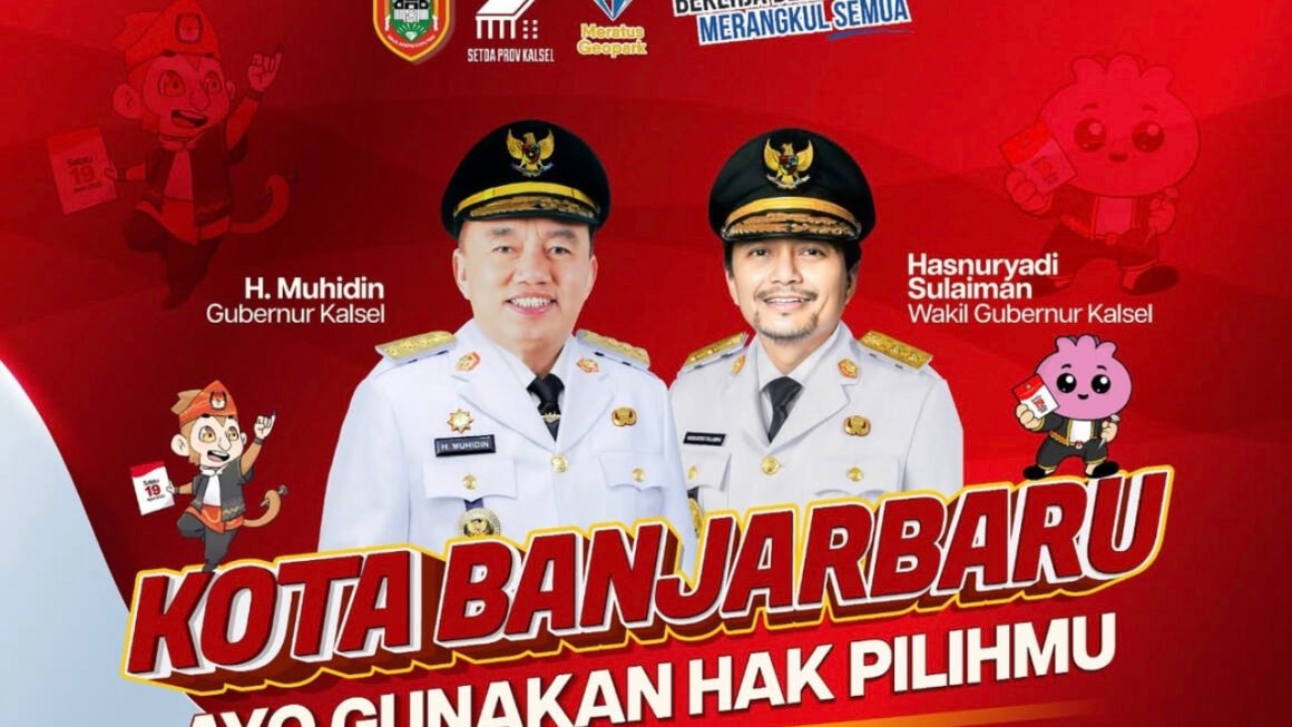 Jelang PSU, Gubernur dan Wakil Gubernur Kalsel Imbau Warga Banjarbaru Tidak Golput