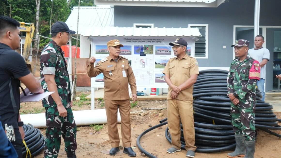 Bupati Kotabaru Tinjau Progres Pembangunan Yonif TP 884/Saijaan